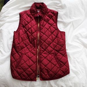 Old Navy Maroon Puffer Vest